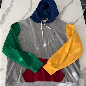 Polo by Ralph Lauren Multicolor Hoodie - Gray, Blue, Green, Yellow, Red